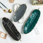 Homeko_Ceramic_Feather_Tray_-_-4221304 Homeko Ceramic Feather Tray