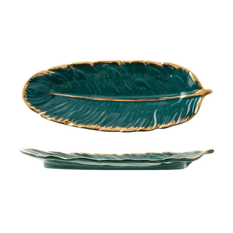 Homeko Ceramic Feather Tray -