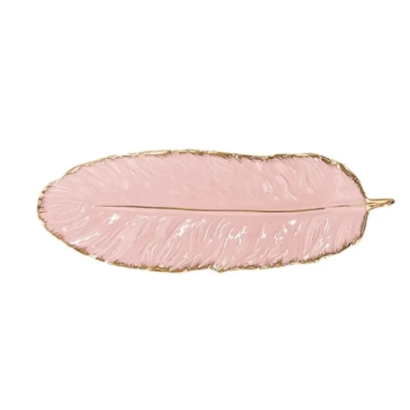 Homeko Ceramic Feather Tray