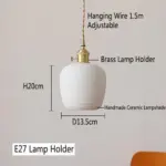 Homeko_Ceramic_Lampshade_Pendant_Light_-_-4221386 Homeko Ceramic Lampshade Pendant Light