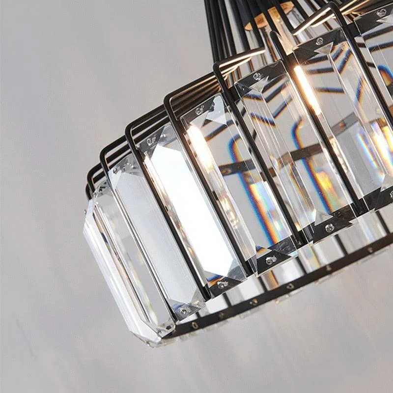 Homeko Circular Crystal Pendant Light -