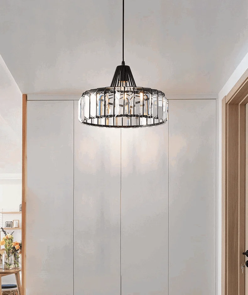 Homeko Circular Crystal Pendant Light -