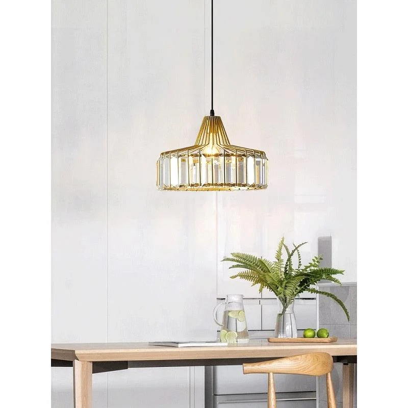 Homeko Circular Crystal Pendant Light -