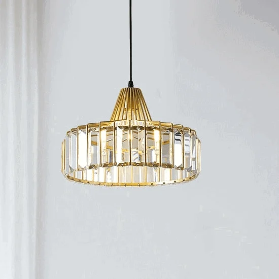 Homeko Circular Crystal Pendant Light -