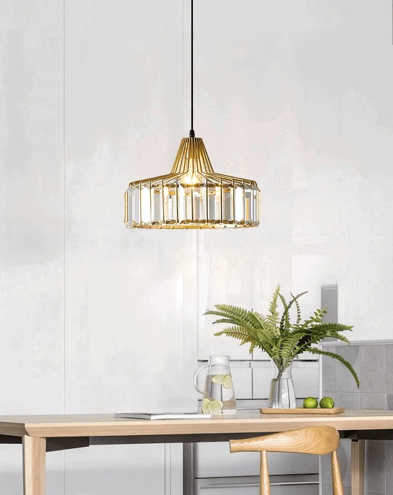 Homeko Circular Crystal Pendant Light -