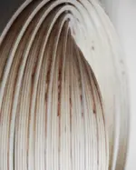 Homeko Circular Moon Wood Pendant Light