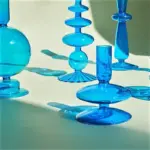Homeko_Coastal_Blue_Glass_Taper_Candle_Holders_Vases_-_-4223050 Homeko Coastal Blue Glass Taper Candle Holders Vases