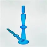 Homeko_Coastal_Blue_Glass_Taper_Candle_Holders_Vases_-_-4223079 Homeko Coastal Blue Glass Taper Candle Holders Vases