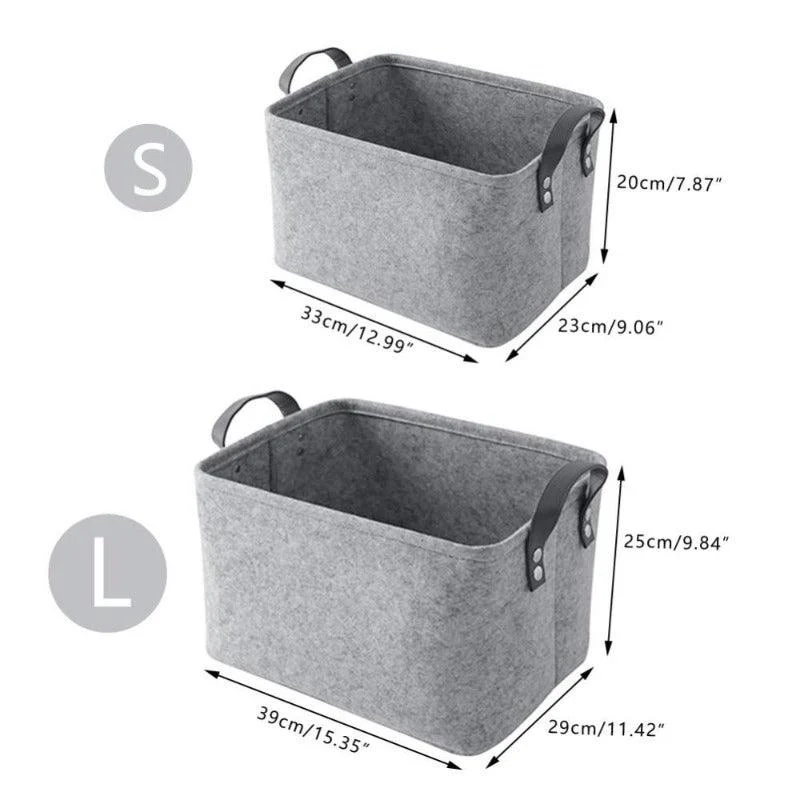 Homeko Collapsible Felt Storage Basket -