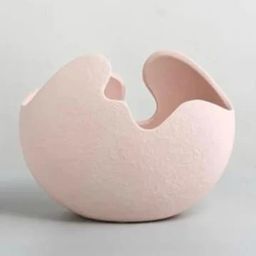 Homeko Color Cracked Egg Vases -