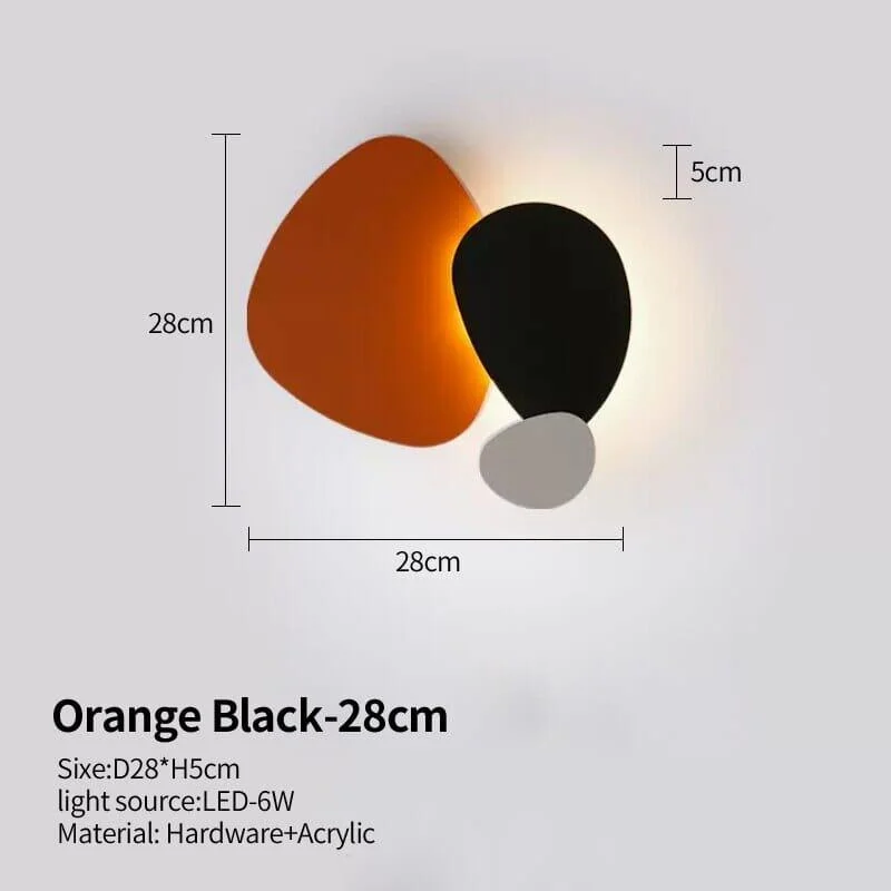 Homeko Colorful Personality Art LED Wall Light -