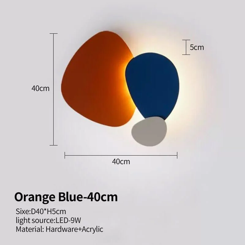 Homeko Colorful Personality Art LED Wall Light -