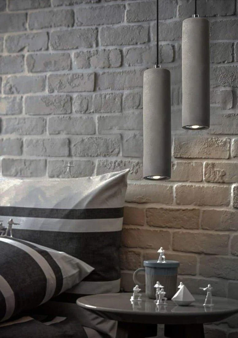 Homeko Concrete Tube Pendant Lamp -