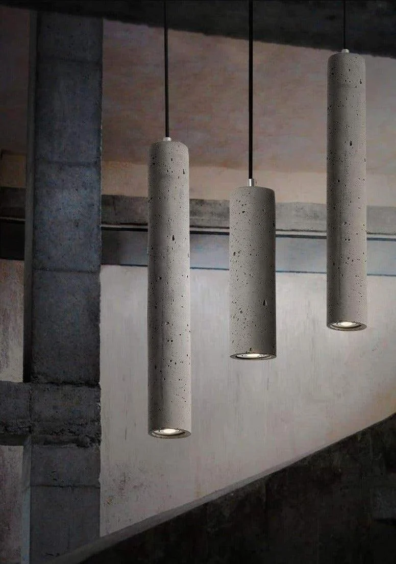 Homeko Concrete Tube Pendant Lamp -