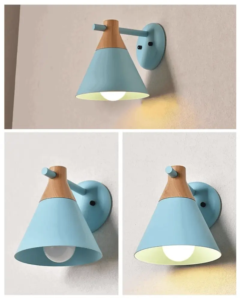 Homeko Cone Wood Wall Light