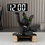 Homeko_Cool_Bulldog_Clock_And_Tray_-_-4224106 Homeko Cool Bulldog Clock And Tray
