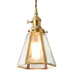Homeko Copper Glass Pendant Light