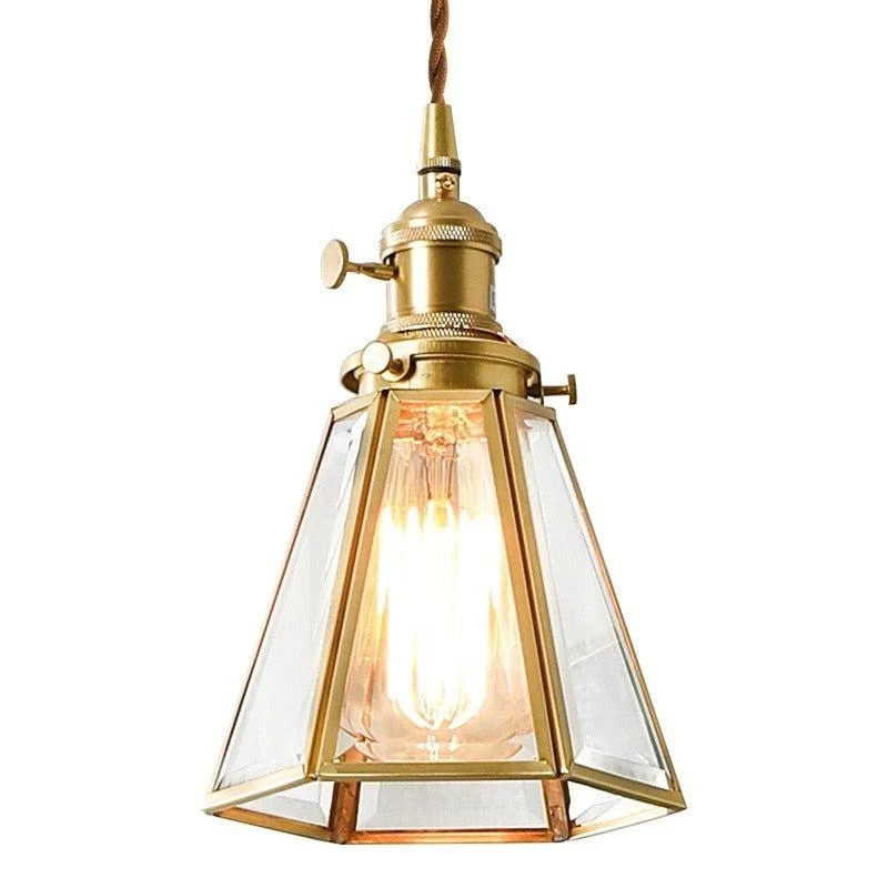 Homeko Copper & Glass Pendant Light -