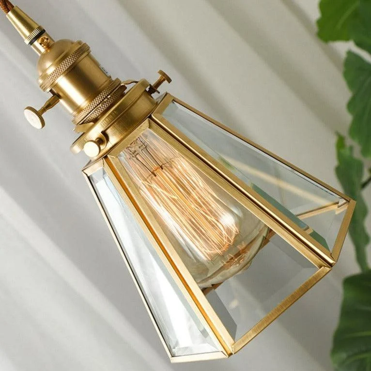 Homeko Copper & Glass Pendant Light -