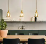 Homeko Copper Glass Pendant Light