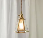 Homeko Copper Glass Pendant Light