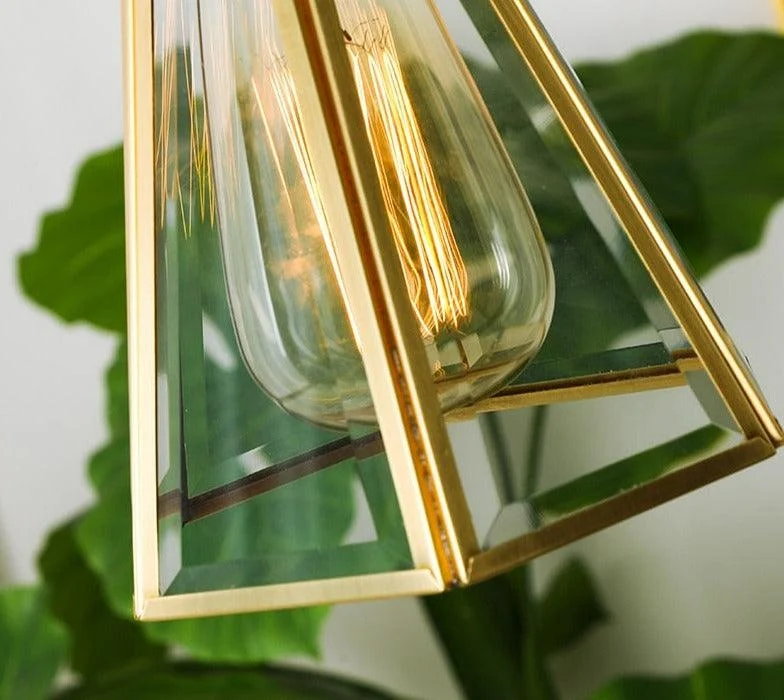 Homeko Copper & Glass Pendant Light -