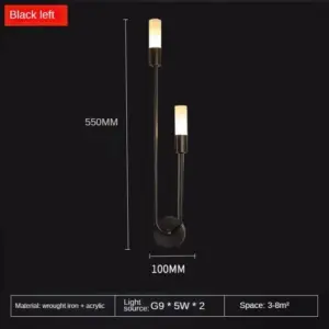 Homeko Copper U-Shape Luster LED Wall Lamp