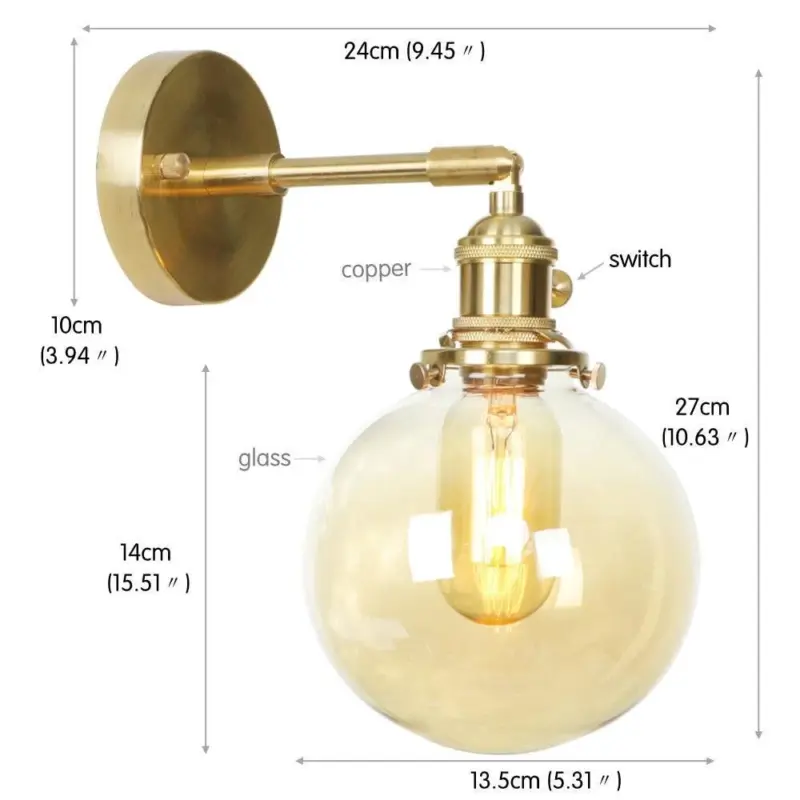 Homeko Copper Wall Sconces