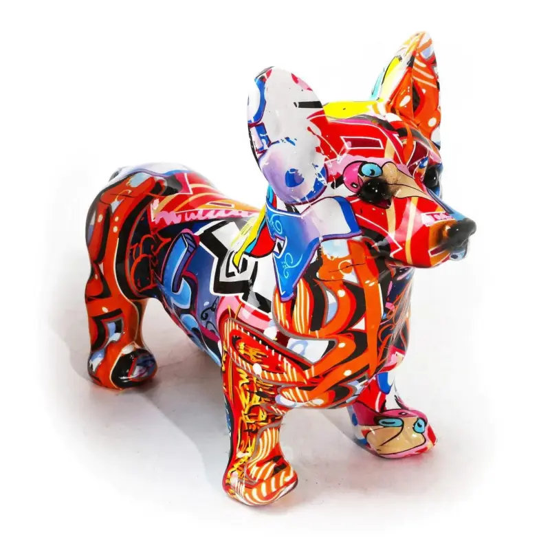 Homeko_Corgi_Graffiti_Painted_Statue_-_-4224976 Homeko Corgi Graffiti Painted Statue