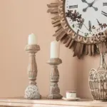 Homeko_Country_Wood_Pillar_Candle_Holders_-_-4225088 Homeko Country Wood Pillar Candle Holders