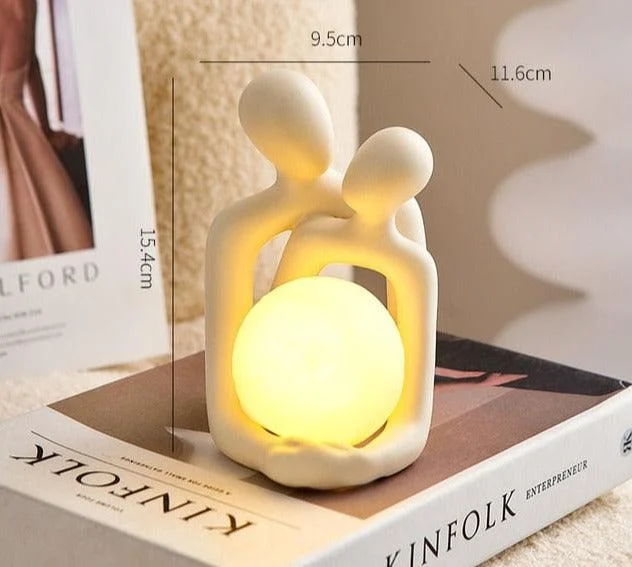 Homeko Couple Nightlight Statue -