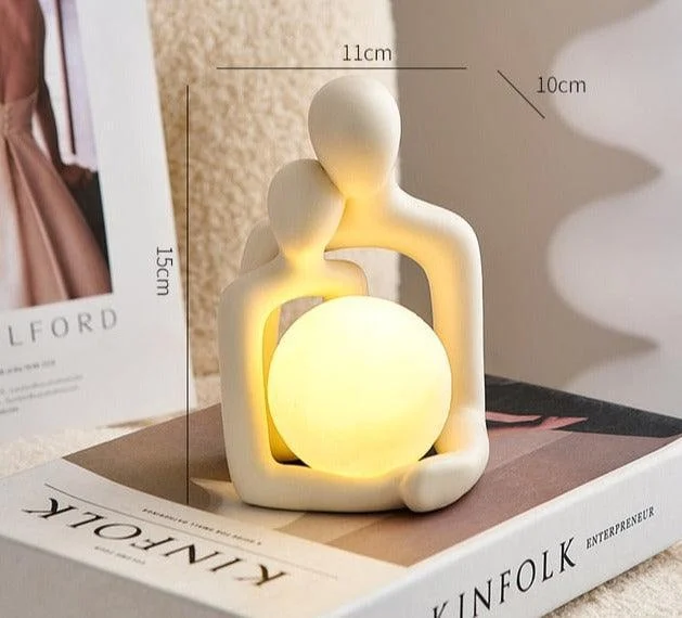 Homeko Couple Nightlight Statue -