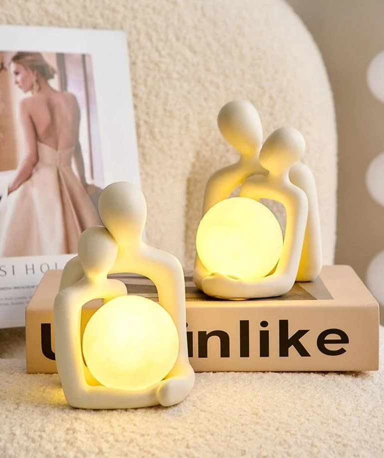 Homeko Couple Nightlight Statue -