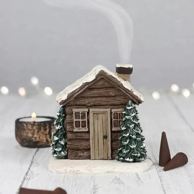 Homeko Cozy Log Cabin Incense Burner -