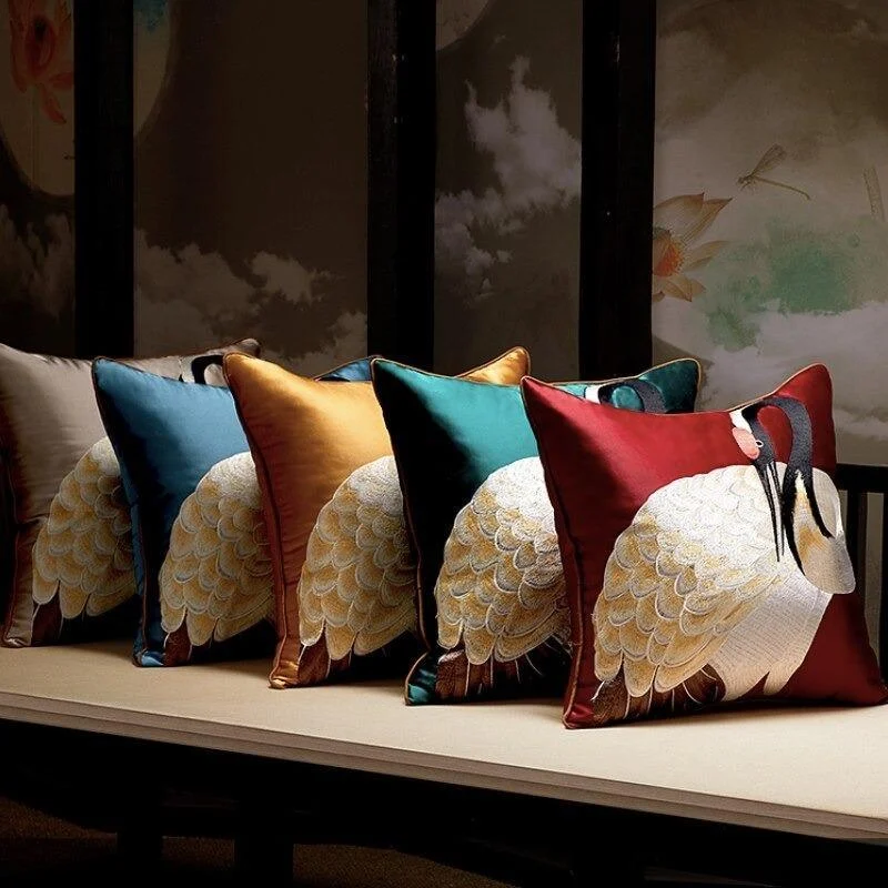 Homeko Crane Pillow Covers - 