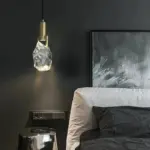 Homeko Creative Crystal Stone Pendant Lamp