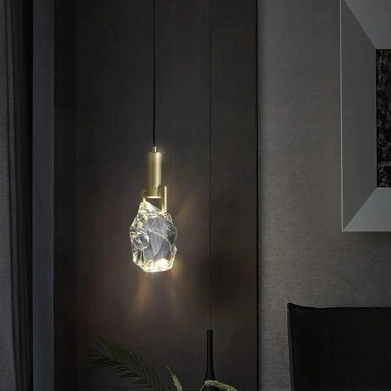 Homeko Creative Crystal Stone Pendant Lamp -