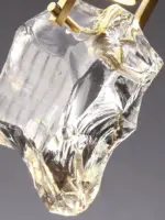 Homeko Creative Crystal Stone Pendant Lamp
