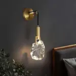 Homeko Creative Crystal Stone Pendant Lamp