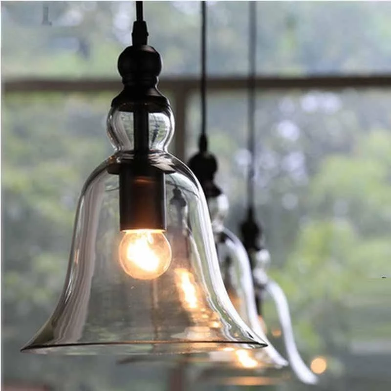 Homeko Creative Glass Bell Pendant Lighting -