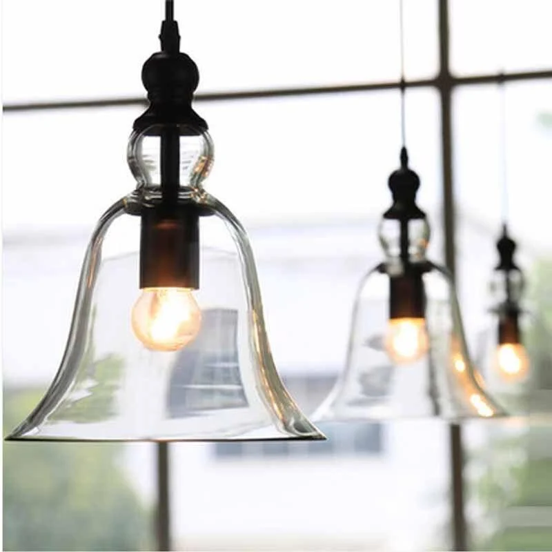 Homeko Creative Glass Bell Pendant Lighting -