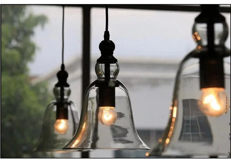 Homeko Creative Glass Bell Pendant Lighting -