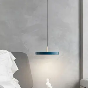 Homeko Creative Metal Round Saucer Pendant Light - 