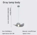 Homeko Creative Straw Hat Pendant Light