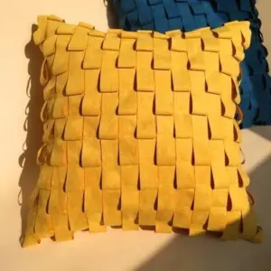 Homeko Cross Faux Suede Pillow Cover