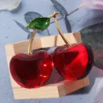 Homeko_Crystal_Cherry_Figurine_-_-4225815 Homeko Crystal Cherry Figurine