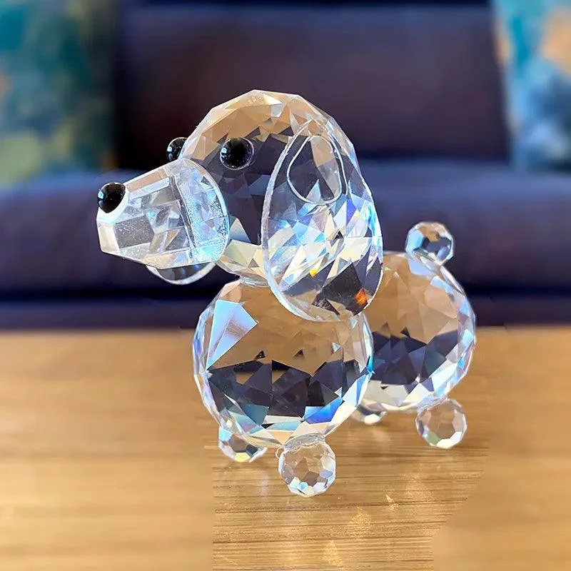 Homeko Crystal Dog Figurine -