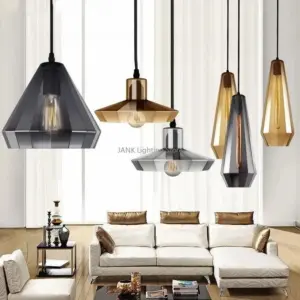 Homeko Crystal Wind Glass Pendant Lights