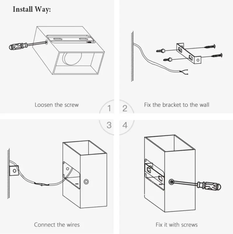 Homeko Cube Wall Mounted Light
