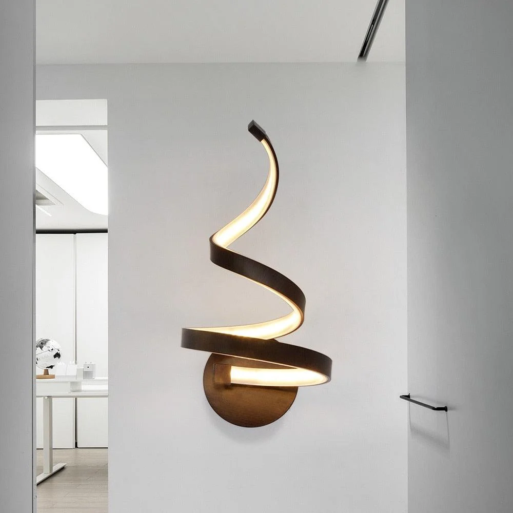 Homeko Curved Metal LED Wall Lamp -